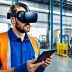 안전관리자의 커뮤니케이션 툴 추천 - **Prompt 1: Modern Digital Safety Communication Hub**
    "A brightly lit, modern German office envi...