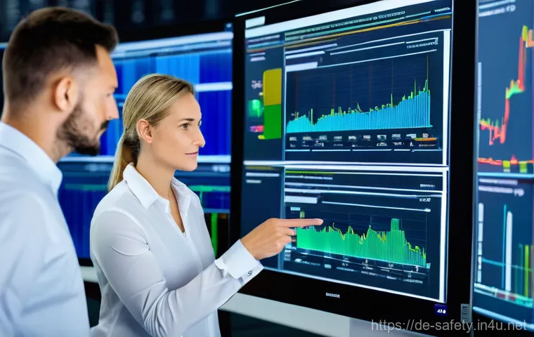 안전관리 직무에서의 팀워크 중요성 - **Prompt:** Inside a clean, well-lit workshop area of a German manufacturing company, a team of four...