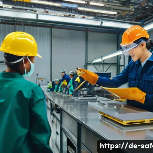 안전보건 경영시스템 도입 사례 - "A Harmonious and Productive Workplace"**

**Prompt:** An inspiring, wide-angle shot of a modern, we...