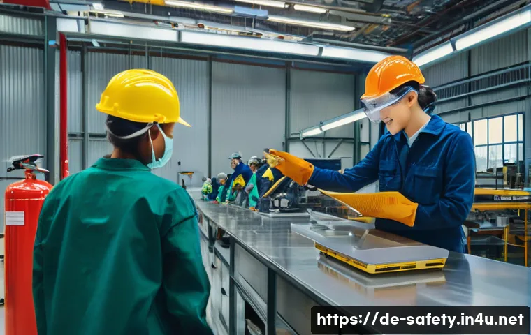 안전보건 경영시스템 도입 사례 - "A Harmonious and Productive Workplace"**

**Prompt:** An inspiring, wide-angle shot of a modern, we...