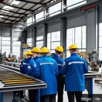안전관리 강사로 전향하는 방법 - A professional safety management trainer conducting an interactive workshop in a German medium-sized...