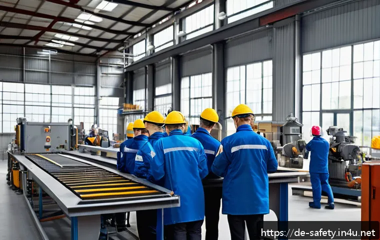 안전관리 강사로 전향하는 방법 - A professional safety management trainer conducting an interactive workshop in a German medium-sized...